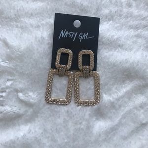 Gold tone earrings